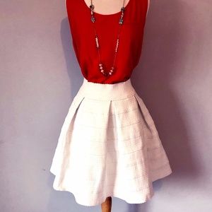 White Flare Bandage Skirt